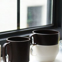 전자렌지 전용 일본산 레이카 컵 스프컵 일본 머그 커피잔 스프볼 씨리얼볼, 스프컵_브라운