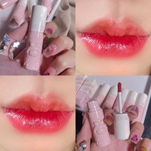체리 릴리프 양각 립 글레이즈 미러 워터 라이트 글로스 퇴색하지 않는 틴트 지속 보습 리퀴드 립스틱 화장품, 05