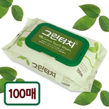 그린터치 물티슈100매(캡형) 피톤치드 간편한물티슈, 해피트랙 본상품선택