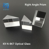 JA-OPTICS 25.4x25.4x25.4mm 삼각형 내부 반사 Prisma 1 인치 K9 광학 유리 직각 프리즘