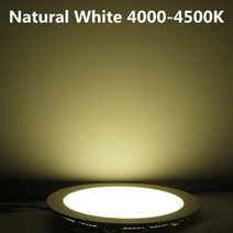 스포트라이트 조명 새로운 LED 패널 빛 매립형 천장 스포트 다운 드라이버 AC85-265V 따뜻한 화이트/자연, WHITE_15W Square Dimmable