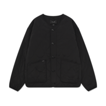 커버낫 숏 퀼팅 자켓 블랙 QUILTED LINER JACKET CO2303JK27BK