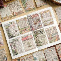 빈티지 동화 일러스트 캐릭터 레트로 다꾸 다이어리 포인트 데코 스티커, 04 : 오렌지이야기