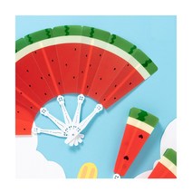 U 수박접이 부채만들기 만들기 부채 여름 DIY