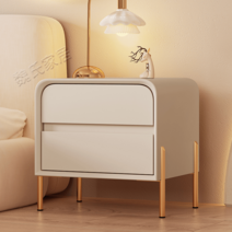 심플한 협탁 수납장 2단 큐브 침대 사이드 서랍장, ., 5.카키(반원목)