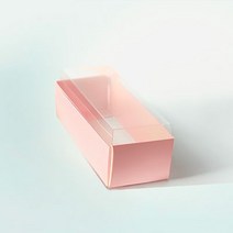 패키지움 투명 PET 분홍 마카롱상자 1호 10개, 1개