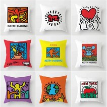 키스해링 쿠션커버 45cm 10종 Keith Haring cushion cover