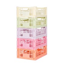 아이카사 폴딩박스 M 키즈세트_러브 접이식 리빙박스 수납박스 수납바구니 수납함 정리함, 단품, 1개