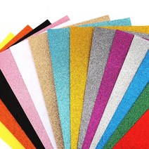 반짝이펠트지 8절 반짝펠트 T휄트 대원우드보드 반짝이펠트 어린이집 유치원 초등학교 만들기재료 미술, 반짝펠트 8절, 10개, T51빨강색