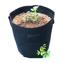 sioncompany_다용도텃밭화분 부직포화분 집콕농장 물빠짐화분 블루베리화분 가정용화분 발코니화분 방울토마토화분--SC, M_26L(30cmx35cm), ♥블랙
