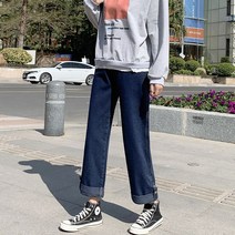 일자슬랙스팬츠 청바지 여성 봄계절 하이웨이스트 날씬해 보이는 빅진 카고 2053180550