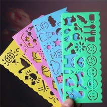 벽 스티커 인테리어 방 거슬 도배 4 개몫 그림 눈금자 diy 패턴 사진 앨범 만들기 수제 재료 중공 스텐실 액세서리 장식