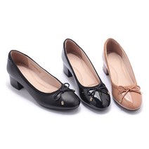 세라 세라본사 SAERA 여성 리본 통굽 펌프스 4CM C22P406
