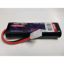 AY72Y-3600 7.2V 3600mAh NiMH Stick Pack w/Tamiya, 단품