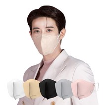 숨그림 컬러마스크 새부리형 2D 중형 100매 광희마스크, 블랙 중형 100매입