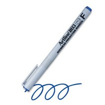 아트라인OHP 전용펜(물펜) F(0.5mm) EK-803 (청|적), 적색, 1개