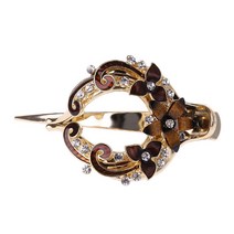 여성 금속 꽃 모조 다이아몬드 웨딩 신부 헤어 클립 헤드웨어 헤어핀 액세서리