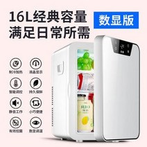 차량용 쿨러 보냉 아이스박스 승용차용 미니 냉장고 렌트용 냉장화장 랩스테이 숙소 소형차, 06 【수치제어】16L 골드 수현[차가용]