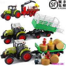 콤바인 장난감 옥수수 모델 트랙터 밀 농기계, W900E-농부 목재운반차