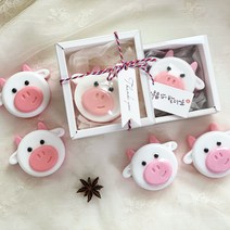 가든포미 새해선물 MP비누 명절비누 신축년 하얀소 수제비누 하얀소비누 선물답례품 천연비누 명절선물, 포장선택안함