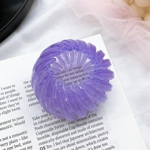 둥지 헤어 클립 포니 테일 만두 똥 머리 핀 라일락