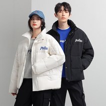 내셔널패딩 푸퍼숏패딩 오리털 남녀공용 숏패딩 바람막이점퍼 커플 오버핏 재킷 SQM2109067Z