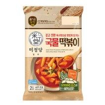 CJ더마켓 황금 레시피 밀키트 즉석 식품 홈파티 편의점 휴게소 즐거운동행미정당 국물떡볶이 튀김 매운 오뎅 국물 가래떡 로제 밀떡 치즈 401.2G, 14개
