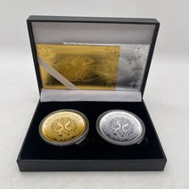 기념주화 비트코인선물 모형소품2in 1 박스 비트코인/이더리움/라이트코인/대시/리플/모네로/EOS Binance V, 20 37-2 37-3