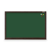 [보드뱅크]법랑칠판 암선 60x40 무늬목프레임(웬지)