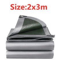 비가림막 PE 0.32mm 타포린 비 천 야외 천막 정원 식물 창고 트럭 방수 그늘 항해 애완견 쉼터, 02 2x3m