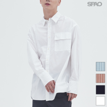 스파오 스파오 청정셔츠 베리오버핏 스트라이프_SPYS923C14