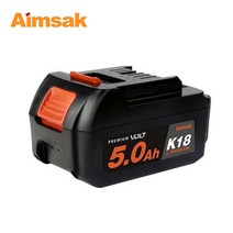 아임삭 배터리 18V 5ah 5.0 B50L18D 충전 전동 드릴, 2. 18V 6Ah 배터리  ﻿B60L18D