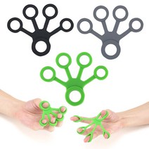 핸드요가 실리콘 손가락 악력기 12g x 2p, 그린