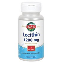 Kal 레시틴 1200mg 소프트젤, 50개입 × 1개, 1개, 50정