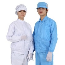 MK 제전방진복 상의 C카라 정전기방지 크린룸 제전복 방진복, L, 핑크