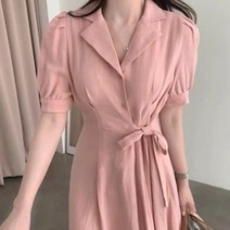[워니쇼룸](스페셜룩)허리끈린넨원피스 O052701 모던스타일 기본디자인 린넨원피스 허리끈원피스 봄여름원피스 모던원피스