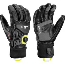 LEKI 레키 Griffin Tune 3D Boa Glove 방수장갑 보드장갑, Black / Graphite / Ice Lemon, 9