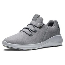 FootJoy 남성용 Fj Flex Coastal 이전 시즌 골프화 그레이/화이트.
