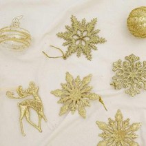 아트박스/이로믹 24 골드 눈꽃 장식 (2set), 본품