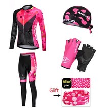 여름 자전거져지 여성 사이클링 의류 세트 봄 가을 긴 저지 Ropa Deportiva Mujer BMX 정장 MTB 자전거 복