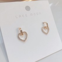 대전언니 하트귀걸이 데일리귀걸이 큐빅귀걸이 패션귀걸이 볼드귀걸이 귀걸이