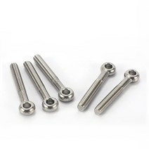 아이볼트 앙카 고리 링 아이너트 스텐 서스 철 M4 M5 M6 M8 M10 M12 M16 5pcs m5 m6 m8 스테인레스 스틸 미터법 나사 윙 힌지 나사 아이 볼트 스터드, m6 5개, 60mm