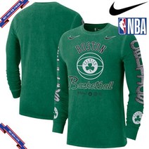 [미국정품] 760937 나이키 NBA팀 긴팔 티셔츠 Boston Celtics Nike Courtside Retro Elevated Long Sleeve T-Shirt - Kel