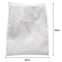 커피필터 20x30cm 너트 밀크 백 재사용 가능한 아몬드 밀크 백 스트레이너 파인 메쉬 나일론 치즈 클로스 콜드 브루 커피 필터, 1. 1pc mesh number 200