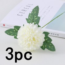 생화같은조화 조화센터피스 카네이션조화 북유럽 인공 실크 꽃 화이트 신부 결혼식 아네모네 꽃다발 스크, 20 Ball White