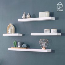 30T 무지주 벽선반 심플 인테리어선반, 화이트