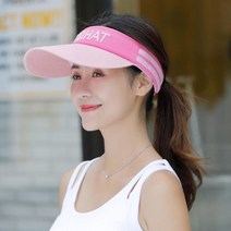 마라톤 달리기 런닝용 여성썬바이저 밭일모자 제주도여름코디 휴가룩 바닷가패션 썬캡