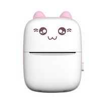 핸드폰사진인화기 사진출력기무선 미니 휴대용 충전식 귀여운 감열식 프린터 핸드폰 공부 사무실 사진, 01 분홍색