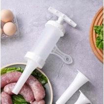 소시지충진기 소시지메이커 수제소시지만들기 소세지 스터퍼 육포 manaul 주사기 필러, 하얀