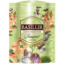BASILUR 바실루르 부케 그린 프레시니스 잎차 6입 100g x 3팩